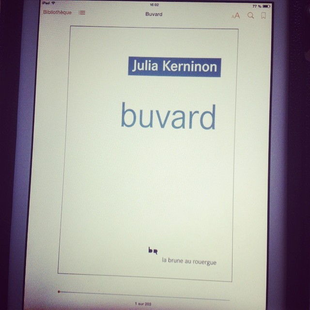 Buvard – une biographie de Caroline N. Spacek, de Julia Kerninon