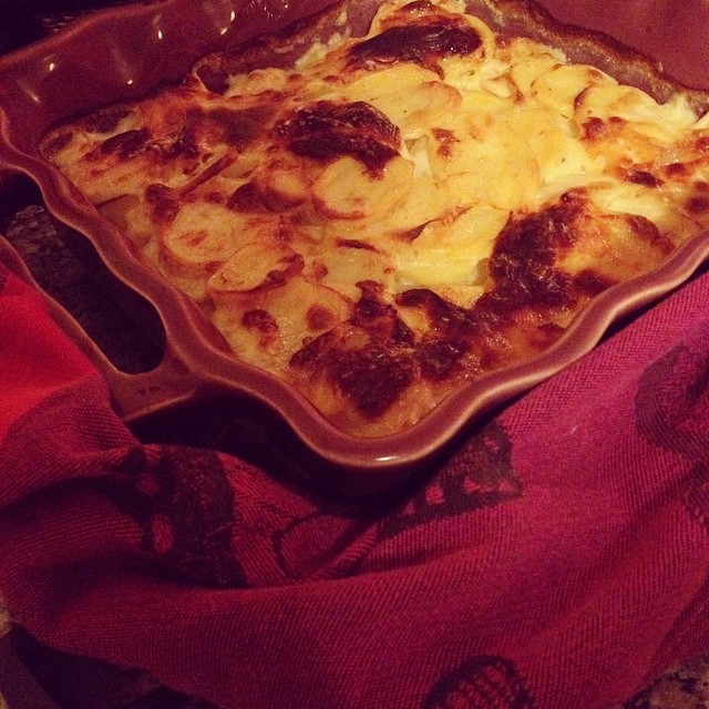Gratin de pommes de terre au chèvre