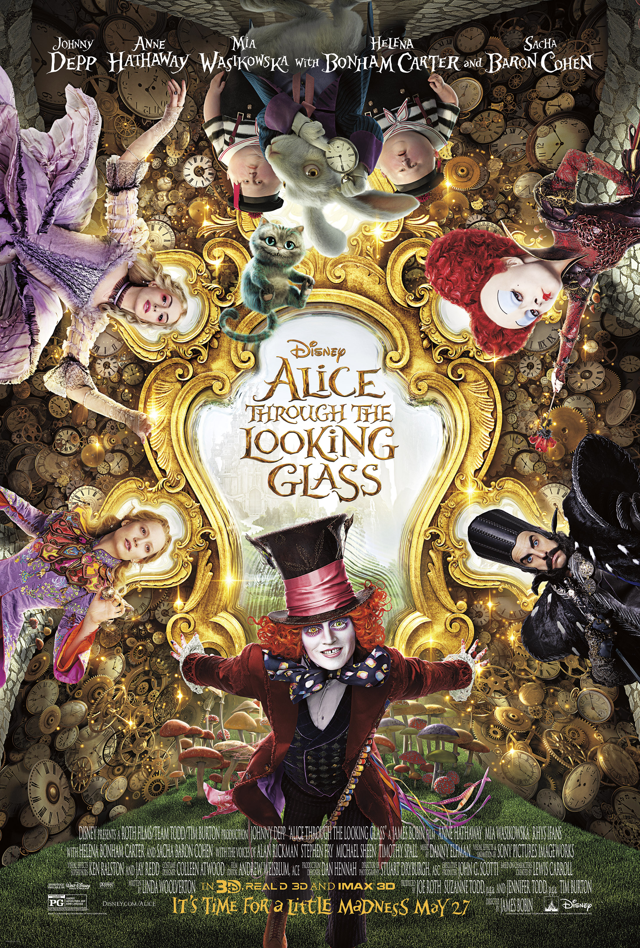 Alice through the looking glass (Alice de l&rsquo;autre côté du miroir) de James Bobin