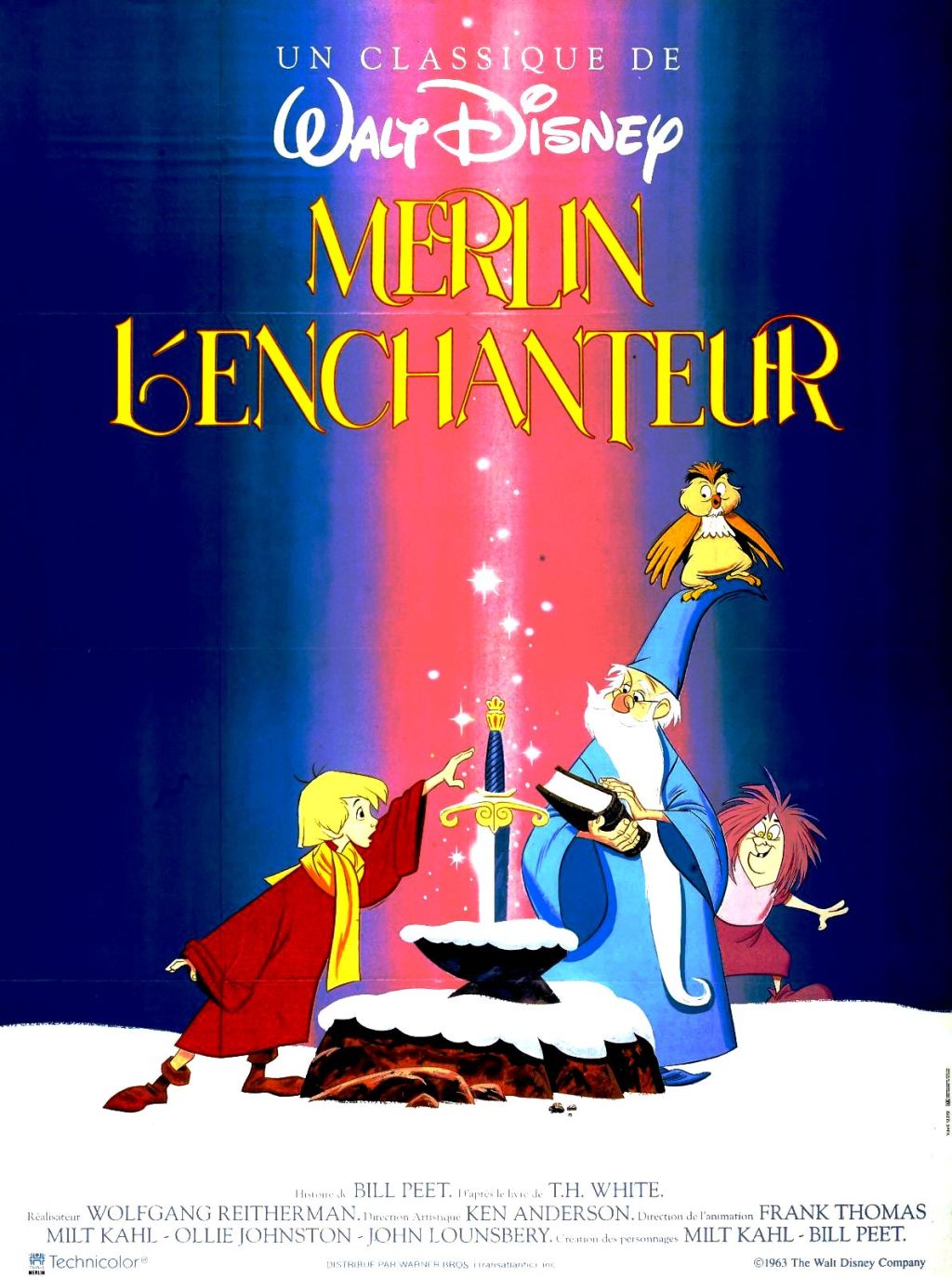 The Sword in the Stone (Merlin l&rsquo;Enchanteur) de Wolfgang&nbsp;Reitherman