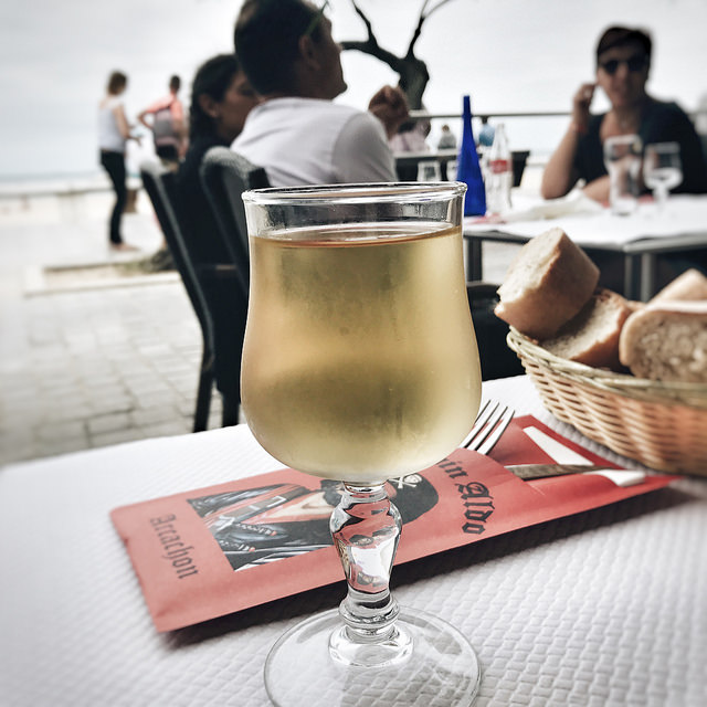 Déjeuner à Arcachon avec ma cousine