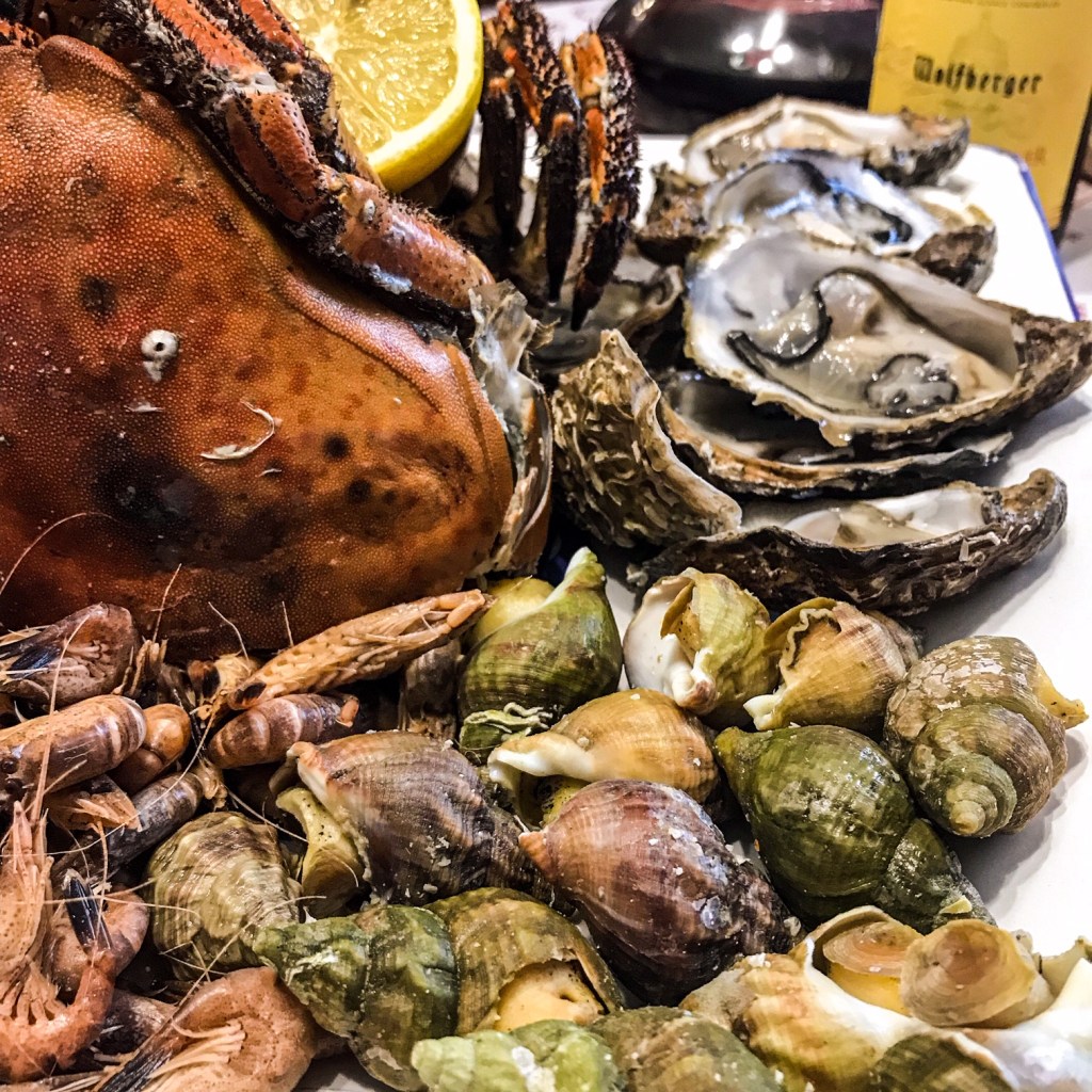 Plateau de fruits de mer du jour de l'an