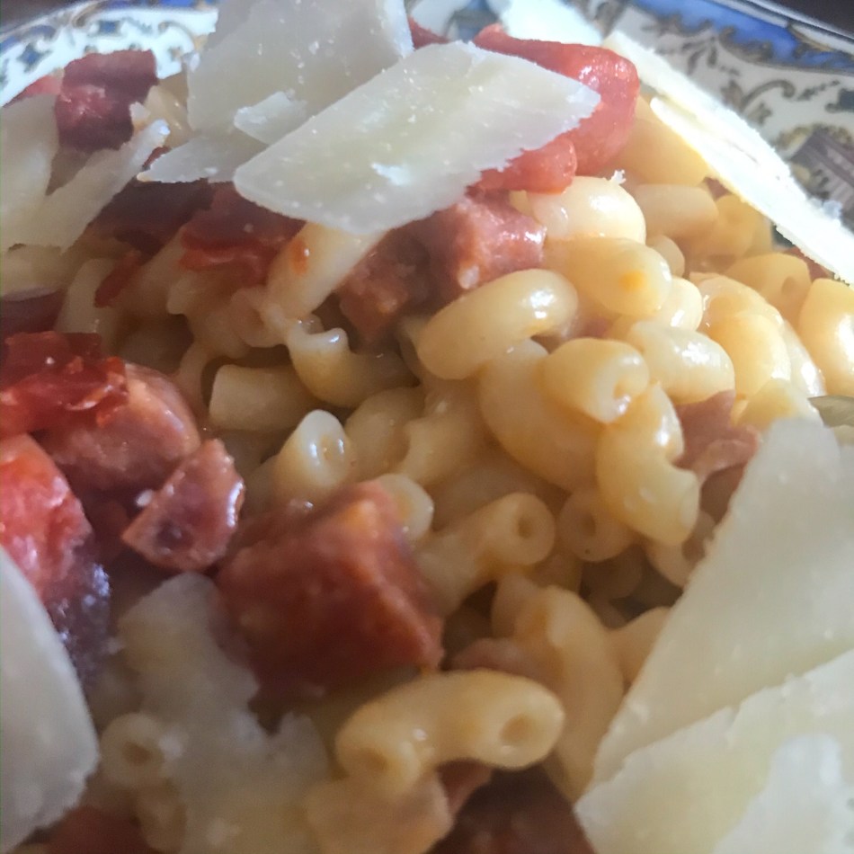 Risotto de coquillettes au chorizo