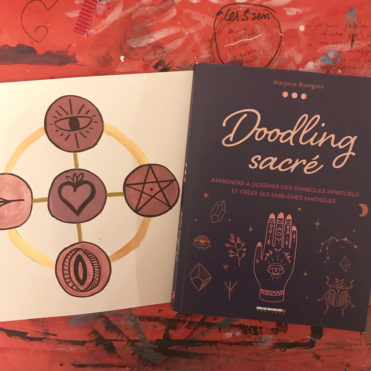 Doodling sacré, de Marjorie Bourgoin : dessiner des symboles spirituels