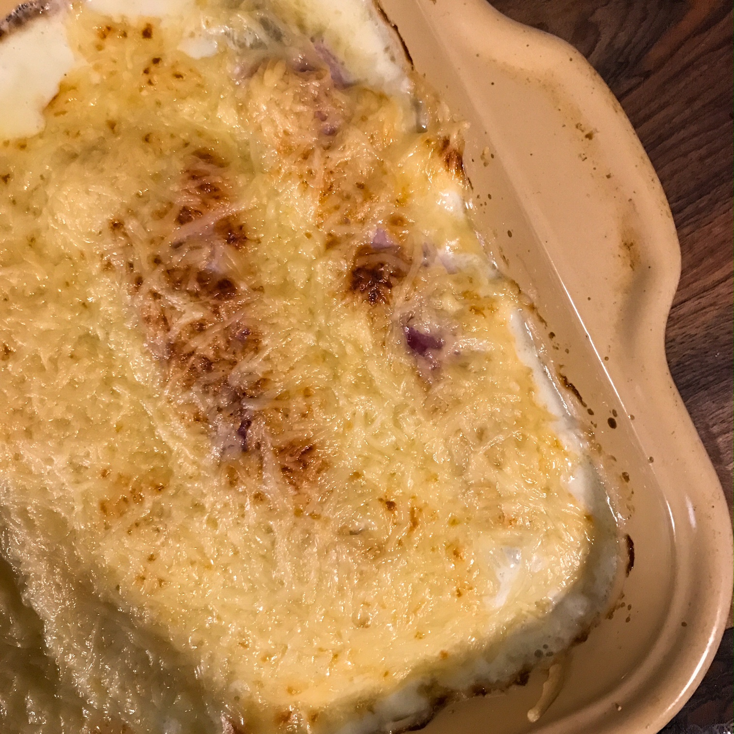 Gratin d&rsquo;endives au jambon et au bleu