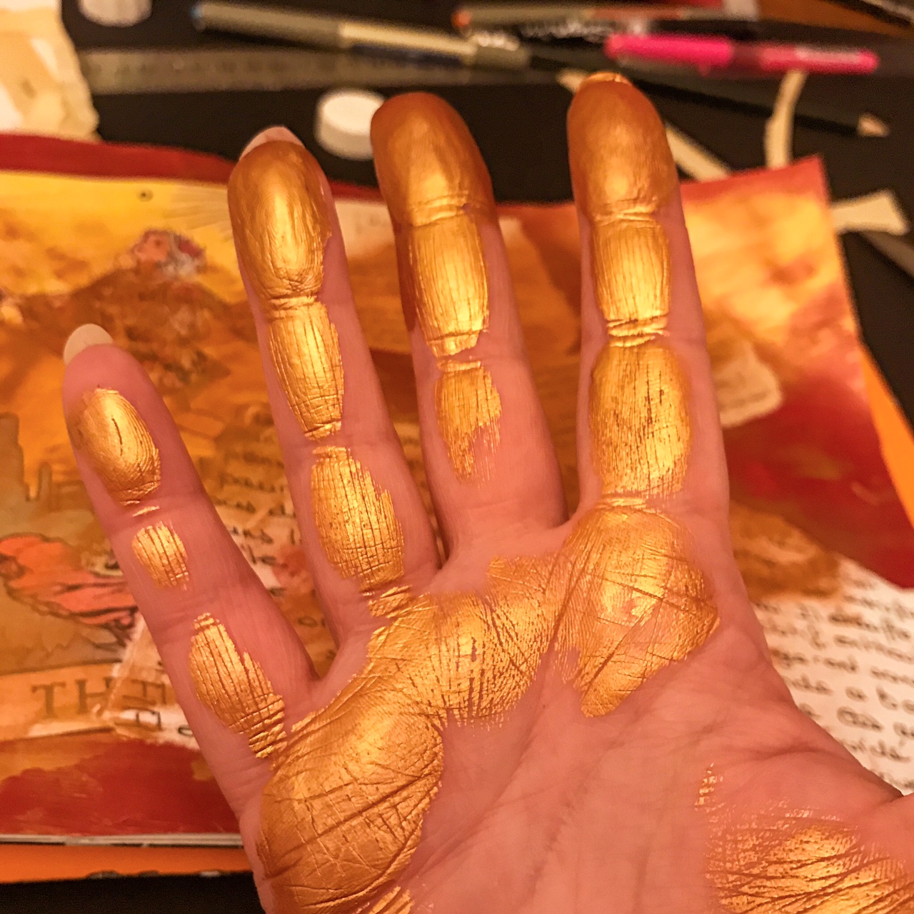 Patouiller dans la peinture