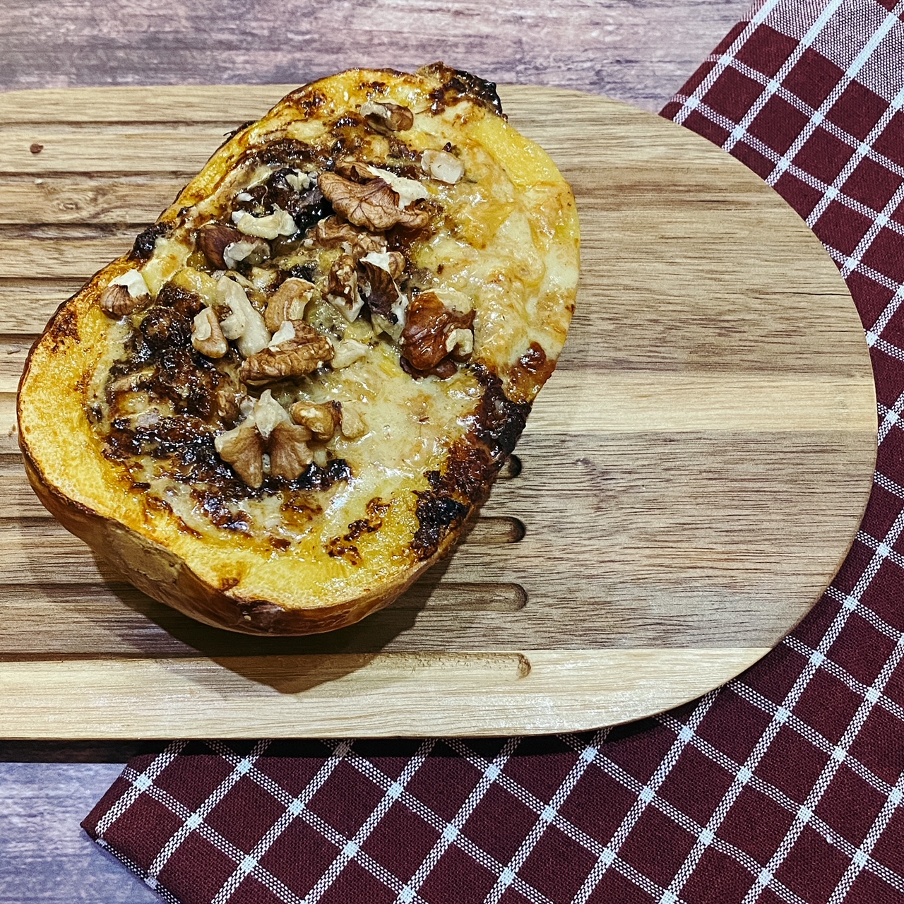 Butternut farcie au Mont d&rsquo;or