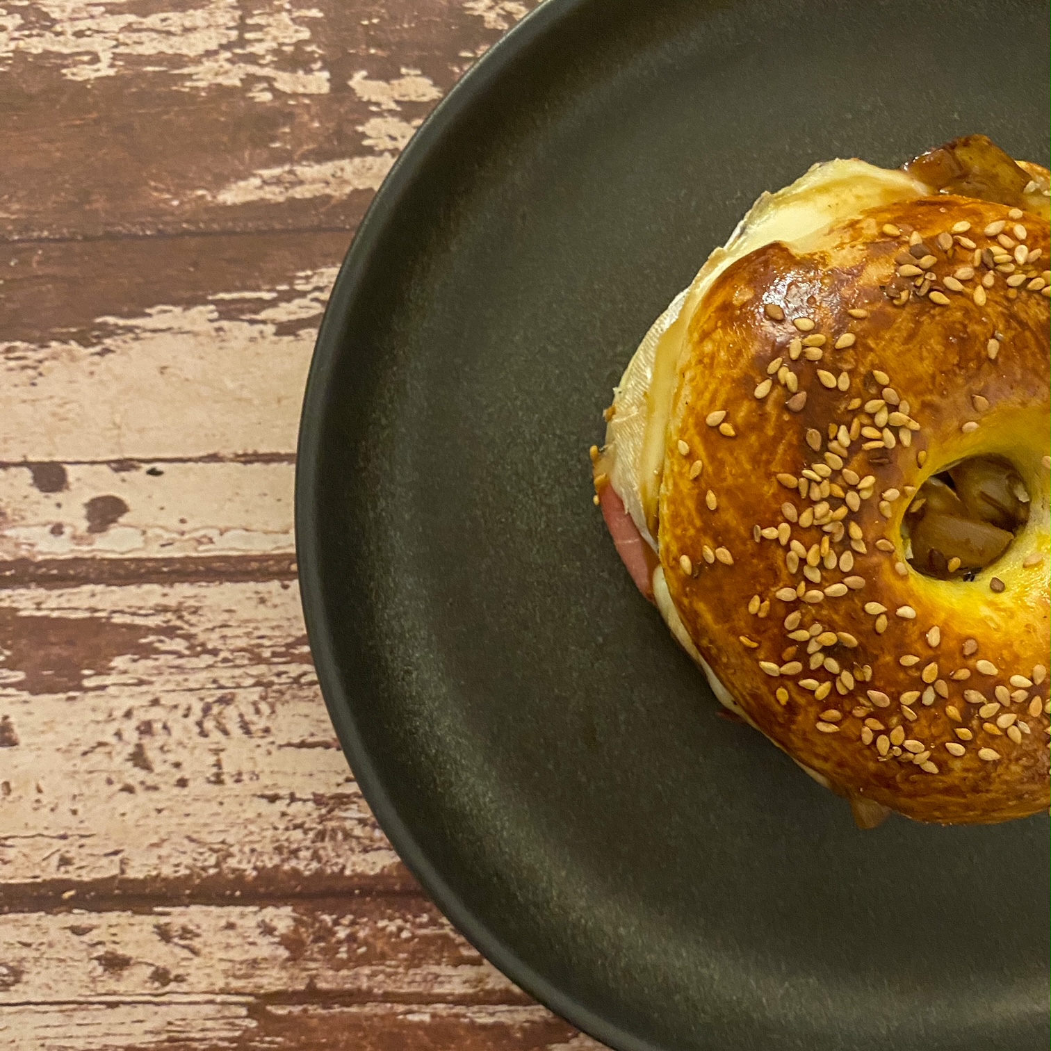 Bagels réconfortants au saint-Nectaire