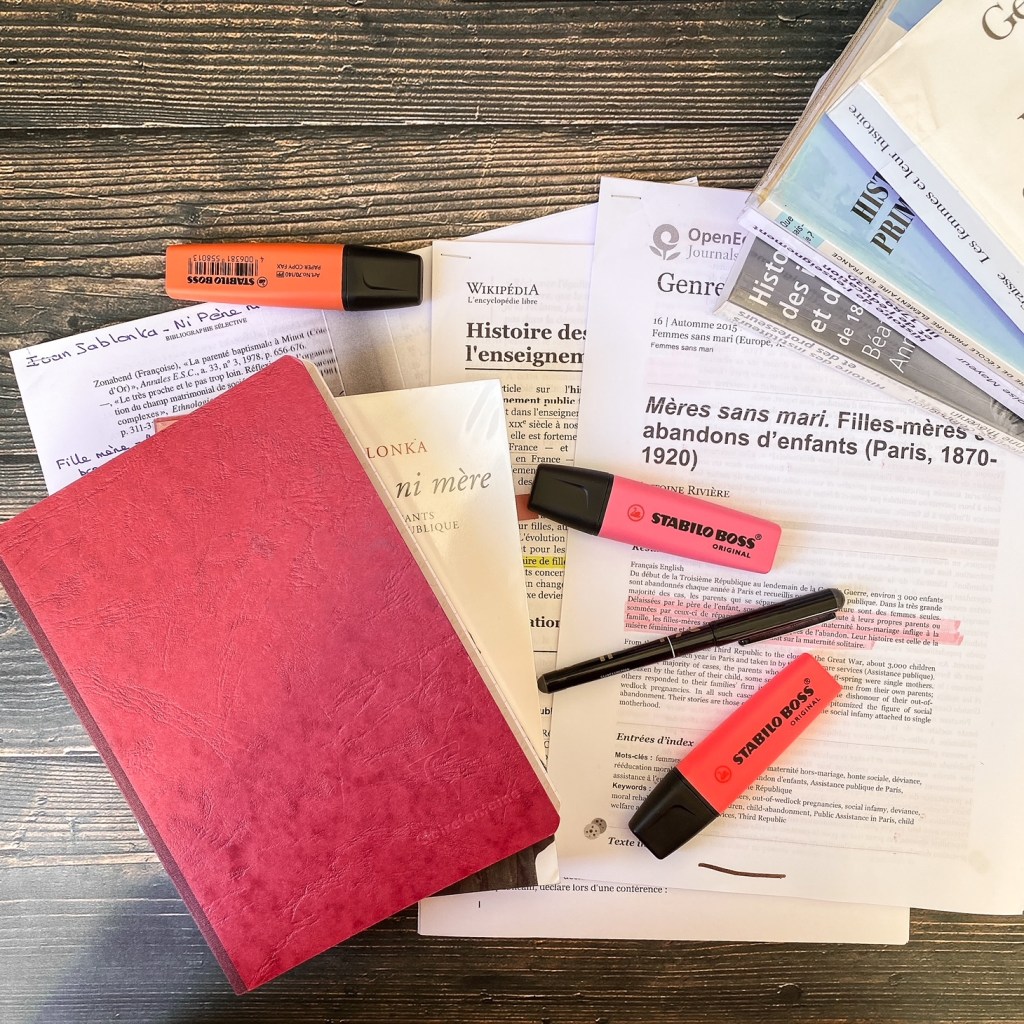 Processus d&rsquo;écriture : les&nbsp;recherches