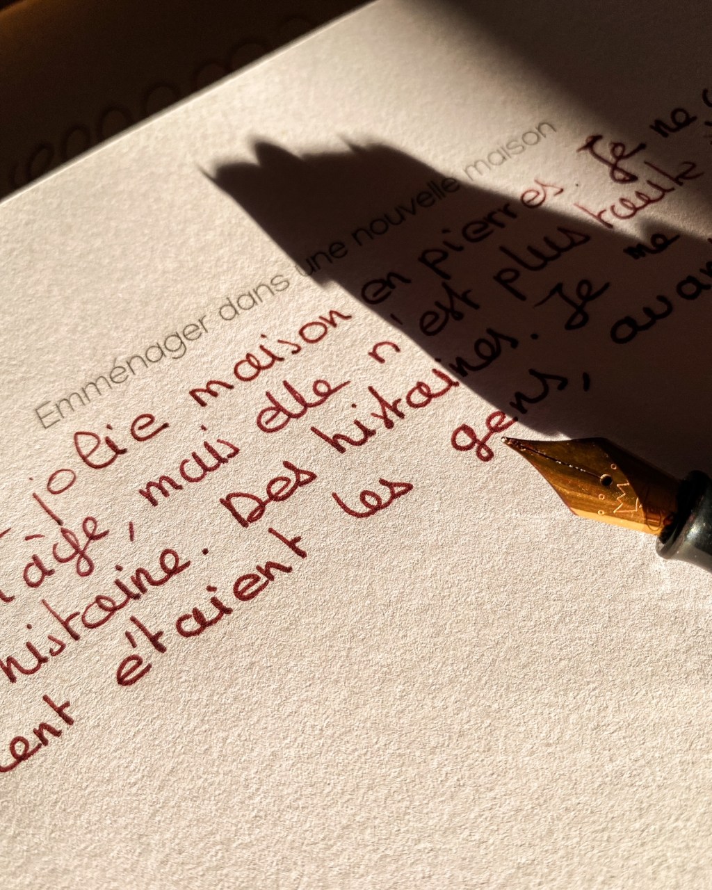 Ecrire à la&nbsp;plume