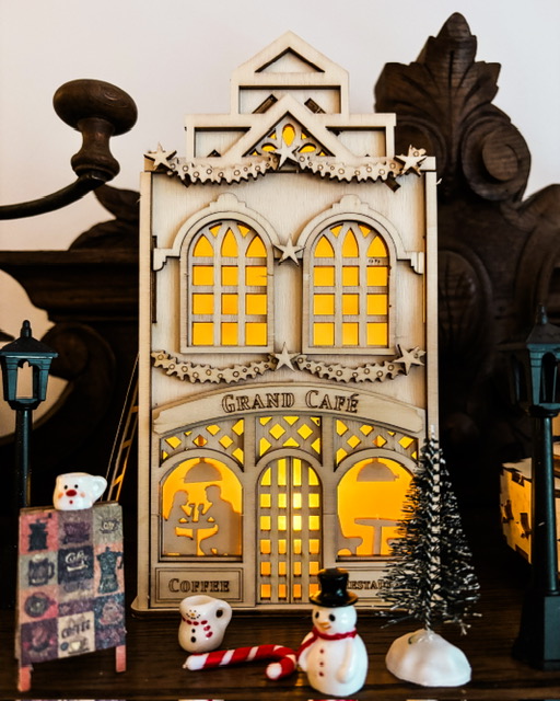 Maquette de maison lumineuse en bois