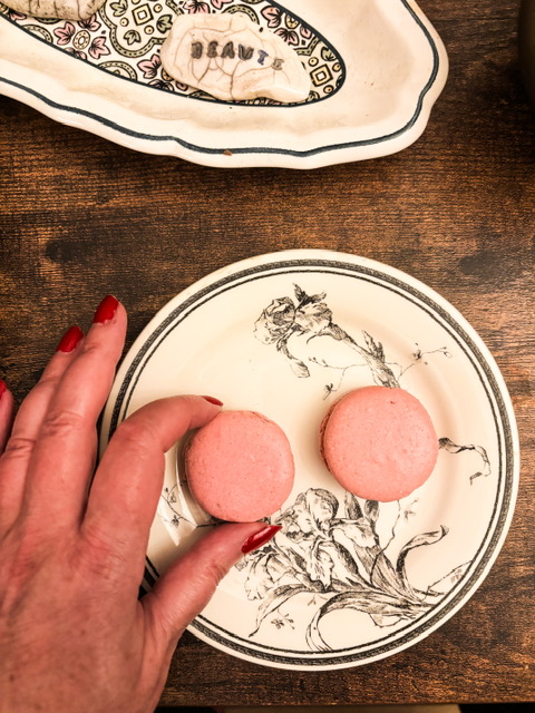 Macarons à la rose