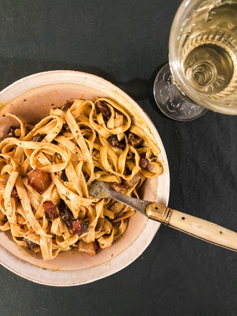 Pasta alla carbonara (version&nbsp;améliorée)
