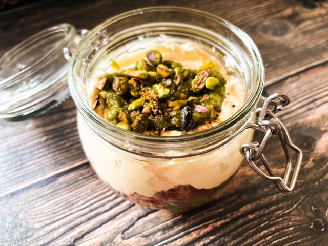 Tiramisu salé tomates et pesto