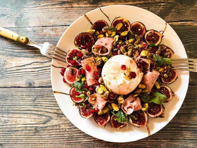 Salade gourmande aux figues